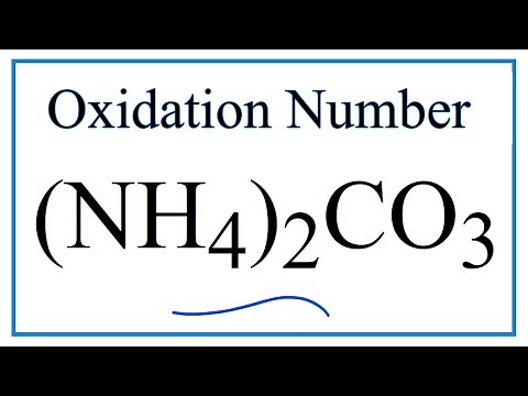 How to find the Oxidation Numbers for (NH4)2CO3 (Ammonium carbonate)