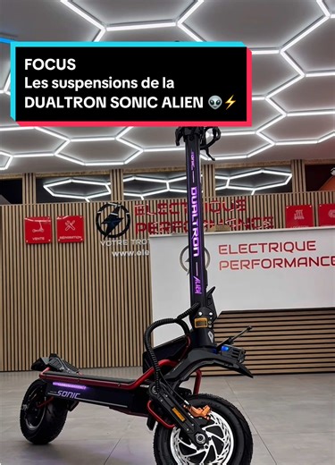 FOCUS 👀 sur les suspensions de la Dualtron Sonic Alien 👽⚡️ Elles sont essentielles pour une trottinette aussi puissante et rapide que la Sonic Alien 😍 #electriqueperformance #trottinetteelectrique #dualtronsonicalien #dualtron #viral