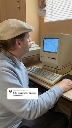 Retro Computer ASMR: Apple ImageWriter II dot matrix printer #retrocomputing #80s #90s #macintosh