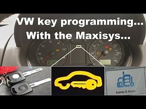 VW Polo 2002 immo key programming using MaxiSys.