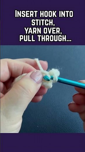 Your First Crochet Stitch – Done in Seconds!