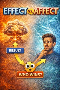 “Effect vs Affect — are YOU using them right? 🤯⚡” #Vocabulary #LearnEnglish #EnglishWords #WordPower #DailyVocab #LanguageLearning #GlobalLearning #StudyGram #EnglishCommunity #ImproveYourEnglish | Vocab Knight