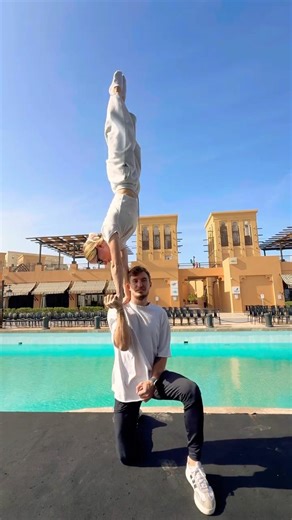 Turn the sound on🔊🕊️ New partner lift — how do you like it?🔥 #duo #acrobatics #circus #shorts