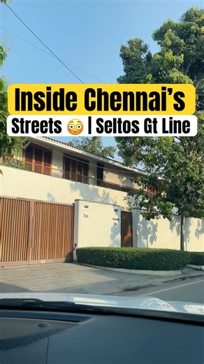 Driving Kia Seltos GT Line in Boat Club Chennai | Inside the Most Luxurious Streets in Chennai 🚘✨