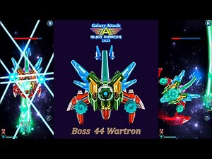 Galaxy Attack: Alien Shooting | Boss Mode | New Update 2023 | Boss 44 Wartron | By Apache Gamers