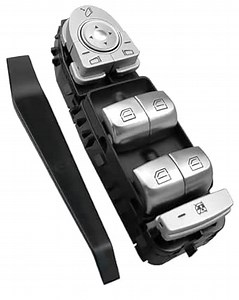 Master Power Window Switch Front Left Driver Side Replace 2059056811, Electric Window Control Switch Fit for Mercedes-Benz C300 C350e C43 AMG C63 AMG C63 AMG S GLC43 AMG GLC300 2015-2018