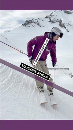 Steeper slope ski technique #skiing #skitips #ski
