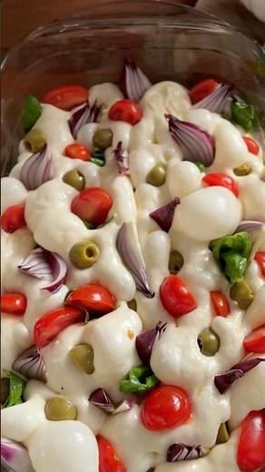 FOCACCIA BREAD RECIPE 🫒 how to make sourdough focaccia bread #sourdough#focaccia