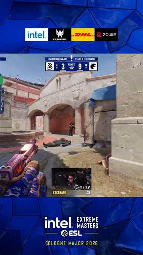 KSCERATO steals the pistol with a CRAZY 1V3 CLUTCH #clutch #esl #colognemajor #cs2