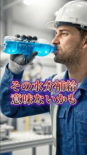 そのスポーツドリンク、熱中症に効いてないかも。 #製造業 #安全教育 #建設業 #熱中症