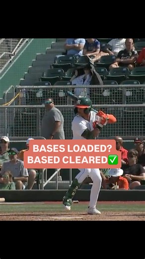 NCAA Baseball on Instagram: "CLEAR THE BASES!! 🫡 A hit ripped down the right field base line to add 3 runs to the Hurricanes score! #NCAABaseball x 🎥 ACC Extra / @canesbaseball"
