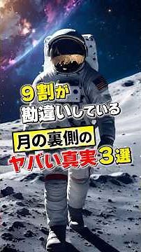 9割が勘違いしている月の裏側のヤバい真実3選 #豆知識 #プチ知識 #一分でわかる #雑学 #月 #宇宙 #月の裏側