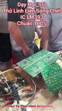 Teaching students how to test the IC LM393's functionality (100% accurate), teaching circuit boar...