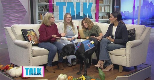 Kids practice reading to service dogs at Cranberry Public Library
