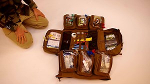 The Prometheus Lacuna Medical Bergan can be opened in seconds using its unique entry system, allowing rapid, clear and comprehensive access to your first aid/trauma kit. https://bit.ly/2Jjgou8 | Safeguard Medical Responders