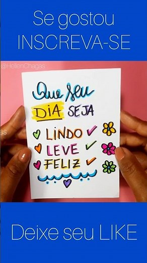 Como fazer CARTÃO DE ANIVERSÁRIO @HellenChagas #comofazer #diy #howtomake #lettering