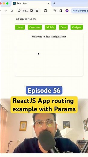 URL params in ReactJS routing 😬 eCom example #reactjstutorial