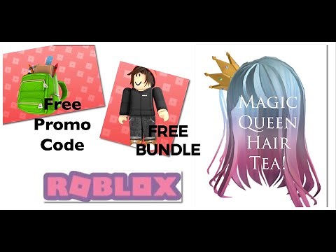 ROBLOX PROMO CODE FREE ITEM & NEW FREE BUNDLE INCLUDES HAIR- ALSO THE TEA ON THE MAGIC QUEEN HAIR