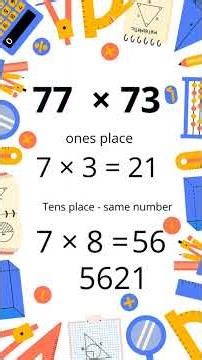 Maths Trick for Multiplication of 2 Digit numbers