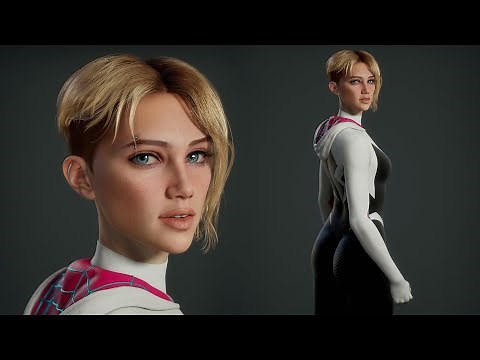 3D Model of Gwen Stacy (Real Time)