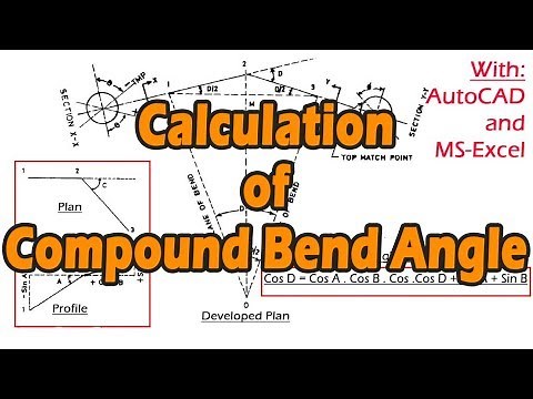 How To Calculate Penstock Pipe Compound Bend Angle | Tutorial | Timelapse_2x