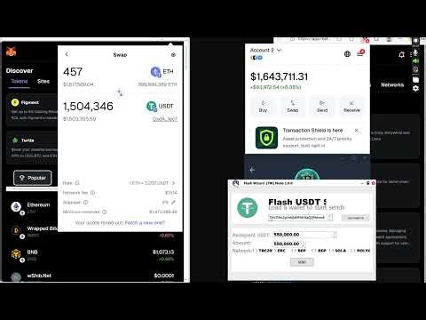 How To Create Flash USDT Erc20 | $1M Usdt Flashing Daily on Flash USDT Software #flashusdt #usdt