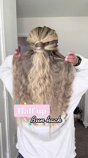 Obsessed with this bun hack!!! Y’all need to try this!