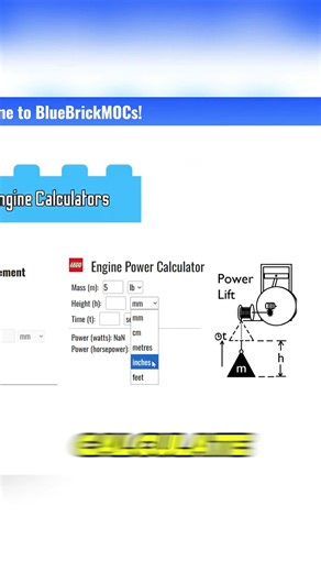 NEW Engine Calculators for LEGO Engines!
