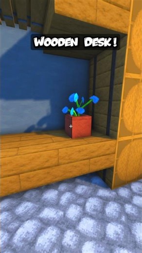 Minecraft Wooden Desk 🤓 #shorts #minecraft