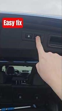 "My Forester Wilderness hatch won't open all the way" (very simple fix)