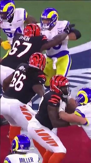 Aaron Donald Brings Down Joe Burrow to Win the Super Bowl | Super Bowl 56 #superbowl #rams #bengals