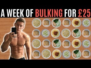 A WEEK OF BULKING FOR £25 | Meal Prep on a Budget