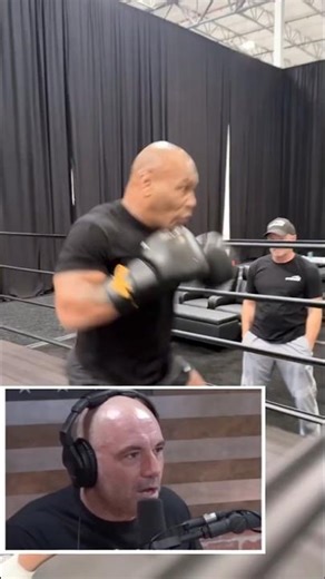 “He’s Still a KILLER!” Joe Rogan Reacts to Mike Tyson’s Crazy Training 😳🔥 #shorts