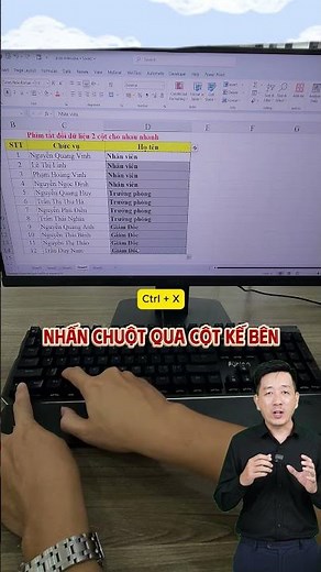 Phím tắt đổi cột trong Excel - Daotaotinhoc.vn
