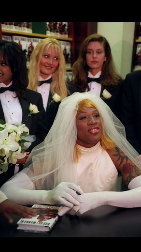 Dennis Rodman marries himself, August 1996 #dennisrodman #popculture #90s