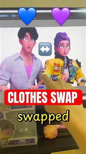 What if Rumi and Jinu Swapped Clothes?? ❤️💙