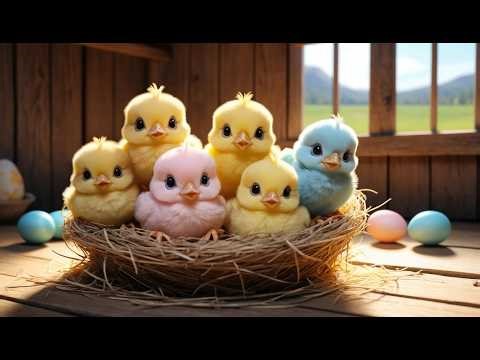 Five Little Chicks Hatching Today | Cute Farm Song & Counting Nursery Rhymes
