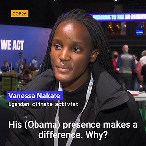 "We want to see the money delivered." Activist Vanessa Nakate says $100 billion in climate financing promised by Obama and other leaders in 2009 hasn't been fulfilled. #COP26 https://trib.al/0Lc7fBu | Bloomberg Originals | Facebook
