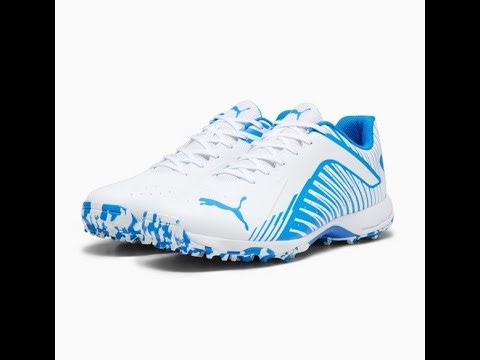 PUMA 22 FH VK RUBBER CRICKET SHOES - White-Ultra Blue