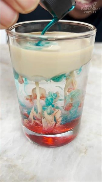 Evolution of the Brain Shot #cocktail #baileys #alien #brain #midori