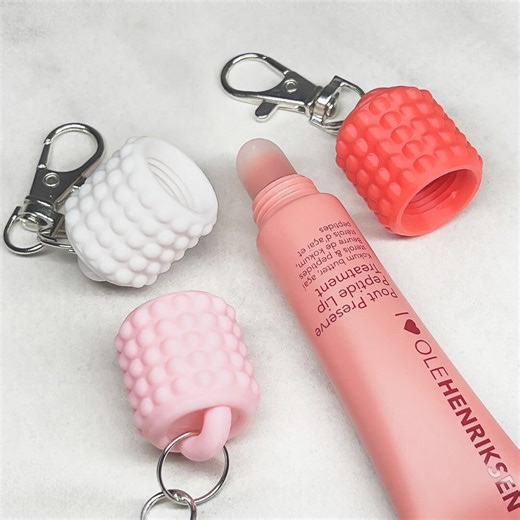 Bubble Lip Balm Keychain Cap: Lip Gloss Holder for Ole Henriksen, Badge Reel Accessories - Etsy