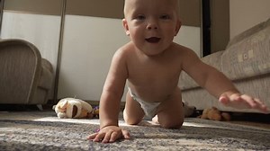 Little Child Crawls Diaper Stock Footage Video (100% Royalty-free) 31034560 | Shutterstock