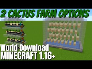 How to Make a Cactus Farm in Minecraft 1.16: Two Minecraft Cactus Farm choices for 1.16 (2020)