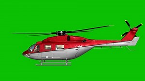 Mesmerizing Helicopter Flight: Incredible 3D Render Loop Video on Green Screen - 3D Render Video Of Helicopter Loop Video