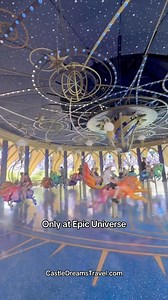 This isn’t just a carousel — it’s a cosmic journey. Glide through the stars, ride mythical creatures, and feel the wonder of Epic Universe. Book your next magical escape with Castle Dreams Travel! #ConstellationCarousel #EpicUniverse #UniversalOrlando #ThemeParkMagic #CarouselGlowUp #RideTheStars #MythicalMoments #FamilyTravelGoals #CastleDreamsTravel #UniversalVibes #OrlandoAdventures #castledreamstravelbookedmytrip @universalorlando | Castle Dreams Travel
