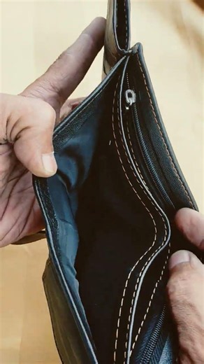 Premium Men’s Genuine Leather Wallet with Secure Button Closure