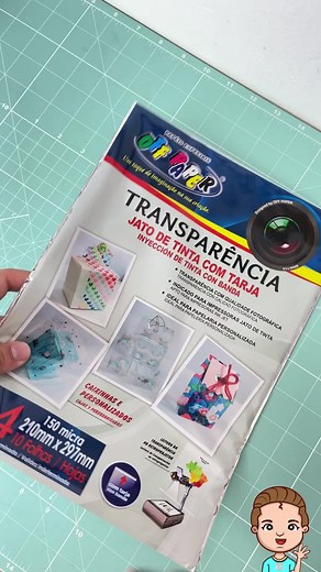 Testando Papel Transparente para Impressão em Impressora Jato de Tinta