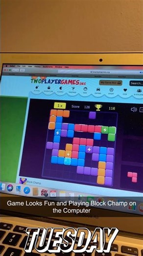 Game Looks Fun and Playing Block Champ on the Computer