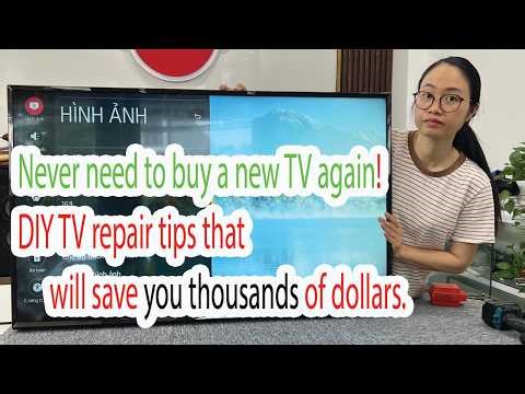 Never Need to Buy a New TV Again! DIY TV Repair Tips - Girl Fixes LG TV with One Burnt LED.