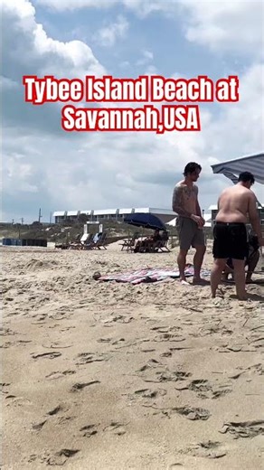 Tybee Island Beach At Savannah,Georgia,usa#tybeeisland #beach #vacation #beachescape #summer #usa